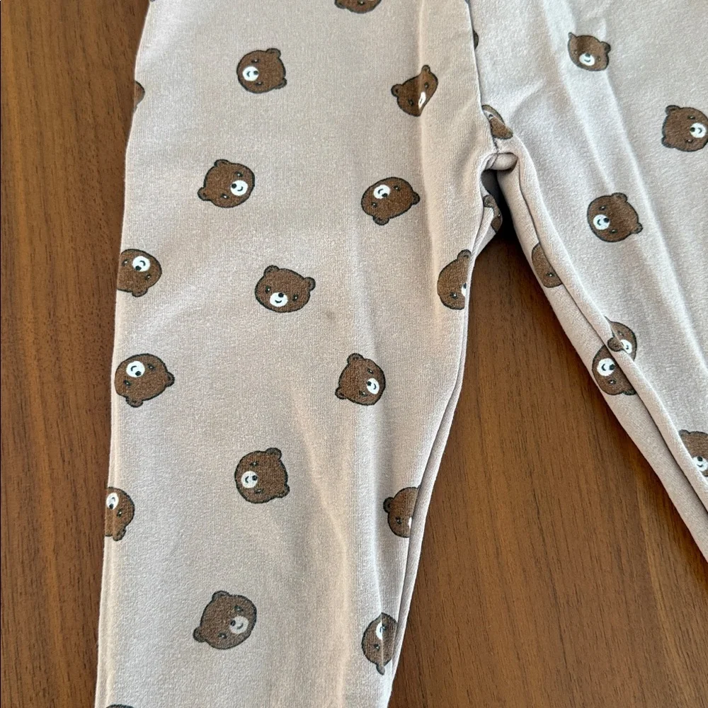 Zara Kids Light Brown Bear Pattern Sweatshirt